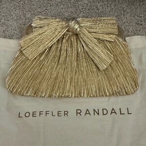 Loeffler Randall Metallic Gold Clutch